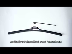 Flexibilidad Limpiezas delanteras negras para automóviles Nivel de ruido bajo Limpiezas delanteras para pantallas