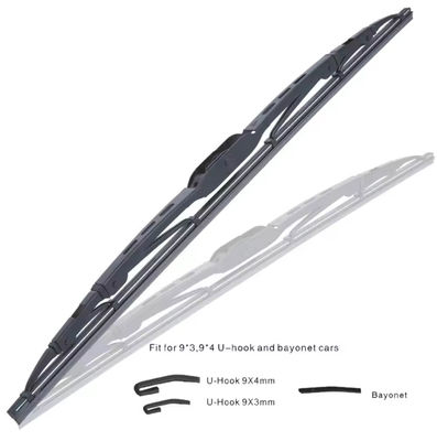 Limpiador automático de goma aerodinámica elegante Limpiador de pantalla de automóvil resistente a temperaturas extremas