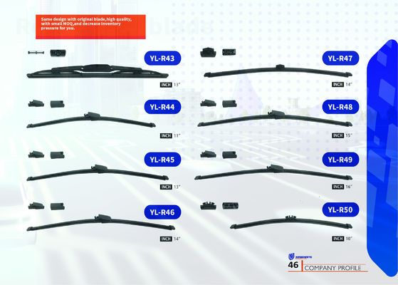 Limpiador de parabrisas trasero negro Compatibilidad universal y resistente a la intemperie para un rendimiento en todo tipo de clima